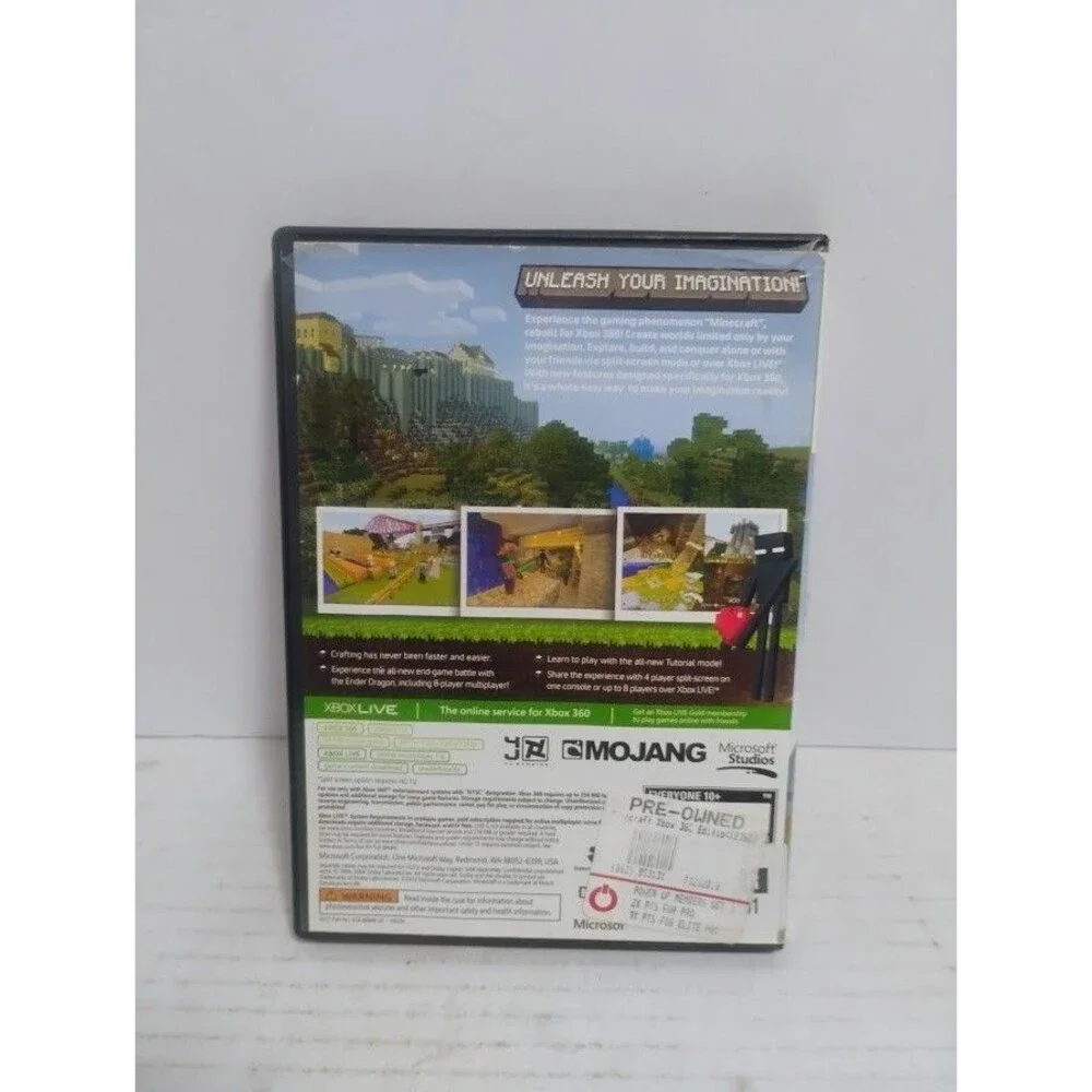 2013 MICROSOFT MOJANG MINECRAFT XBOX 360 EDITION TESTED WORKS!!!